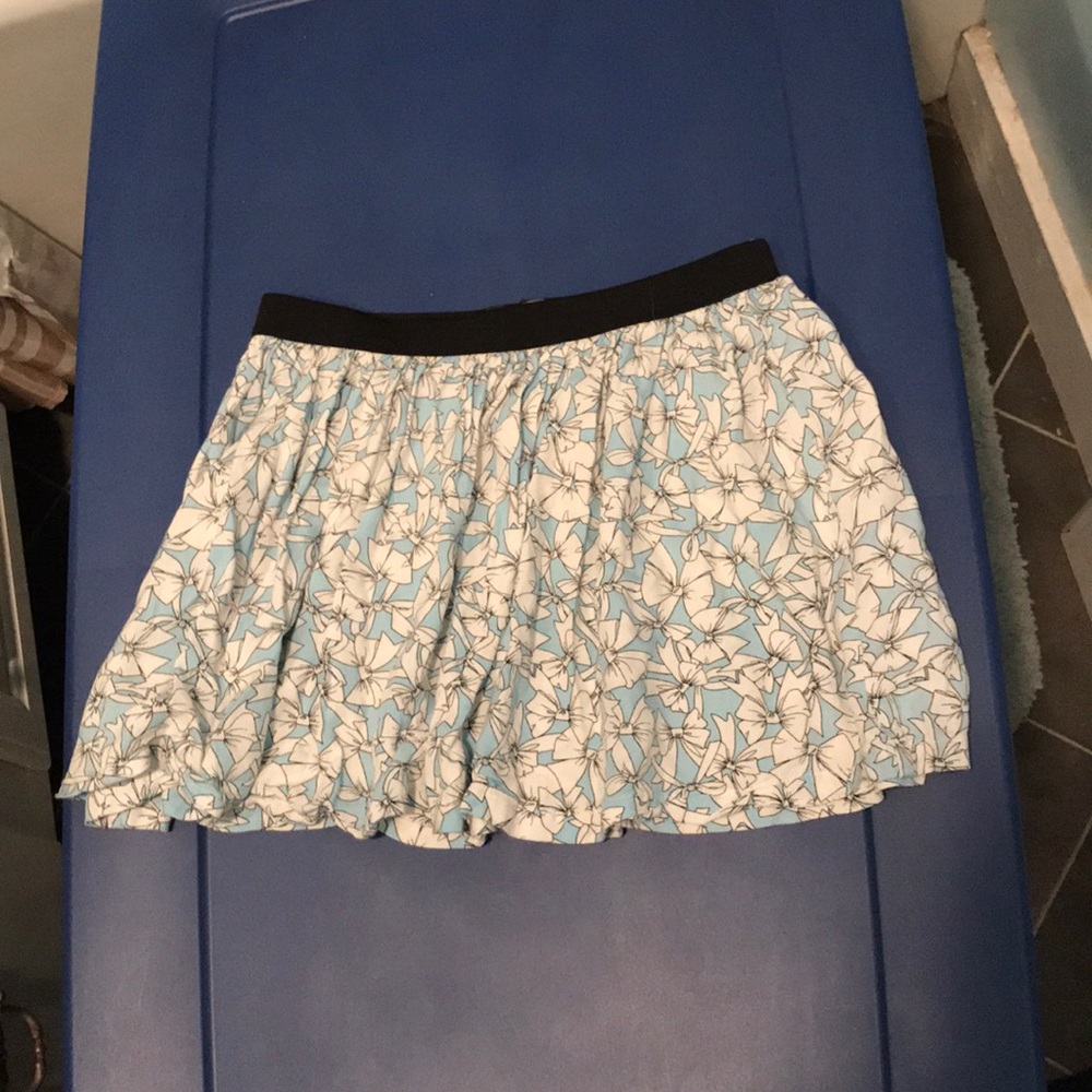 Blue Floral Skirt